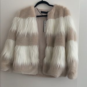Zara faux fur coat